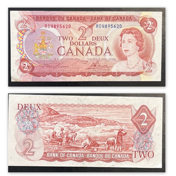 Canada 1973 $1, 1974 $2 & 1979 $5 Bill! 3 Bills in the Set! - Picture 6 of 16